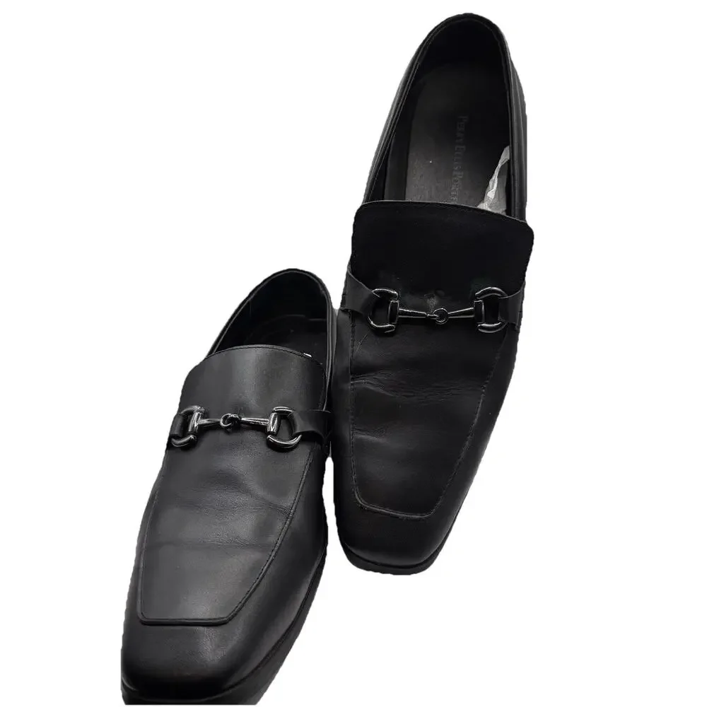 Perry Ellis Portfolio Dagger Men's Loafers Shoes - US 10- Black - Used